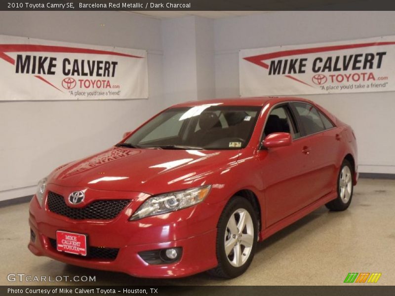 Barcelona Red Metallic / Dark Charcoal 2010 Toyota Camry SE