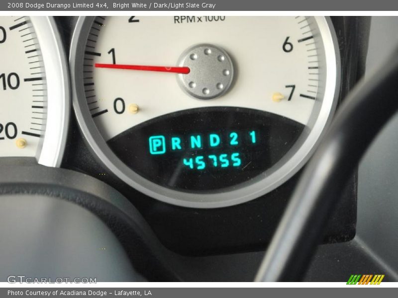 Bright White / Dark/Light Slate Gray 2008 Dodge Durango Limited 4x4
