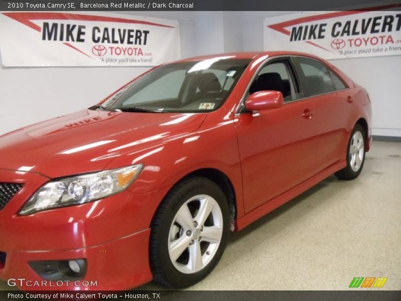 Barcelona Red Metallic / Dark Charcoal 2010 Toyota Camry SE