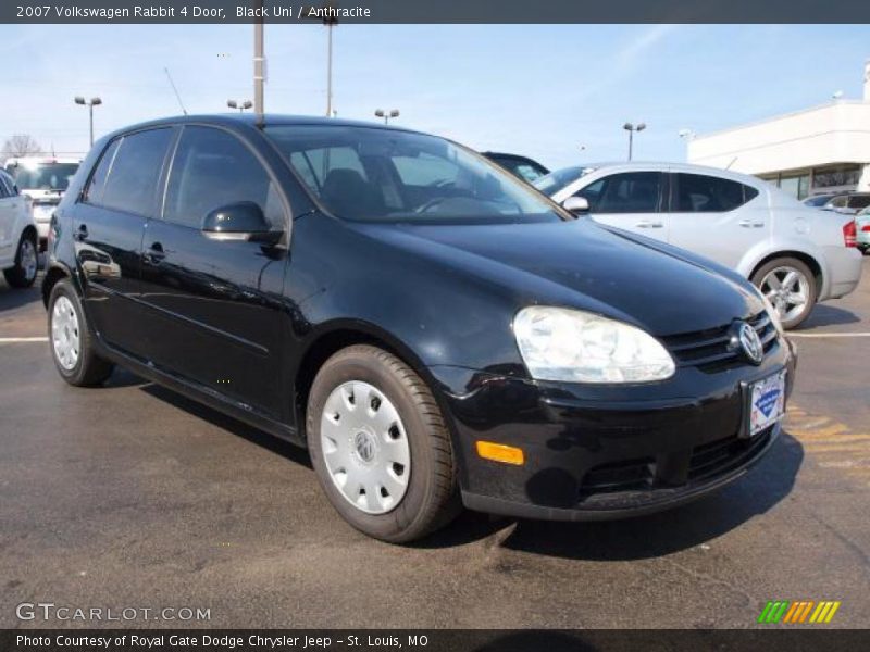 Black Uni / Anthracite 2007 Volkswagen Rabbit 4 Door