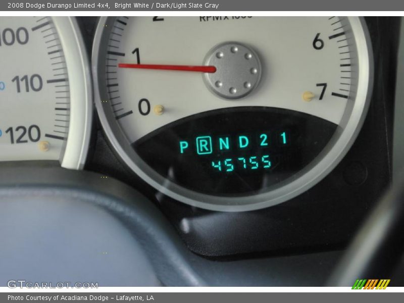 Bright White / Dark/Light Slate Gray 2008 Dodge Durango Limited 4x4