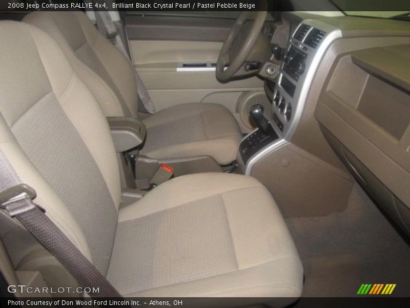 Brilliant Black Crystal Pearl / Pastel Pebble Beige 2008 Jeep Compass RALLYE 4x4