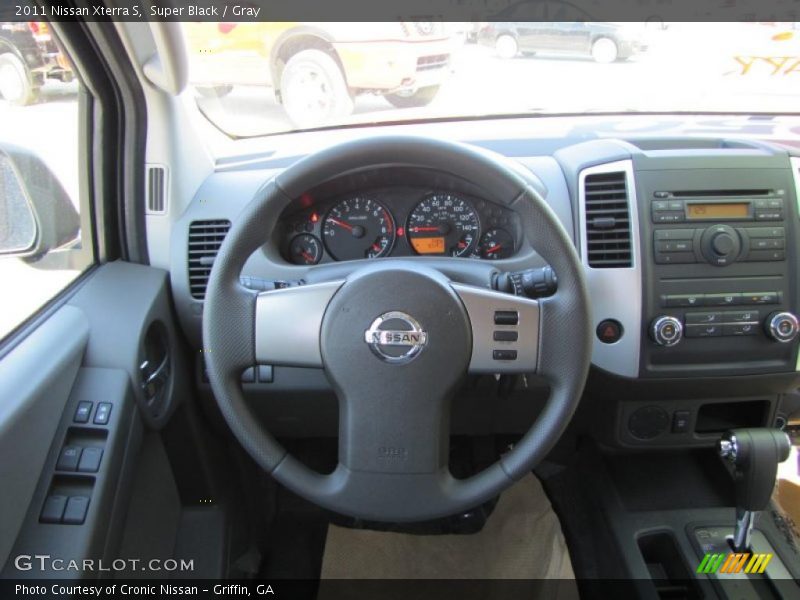 Super Black / Gray 2011 Nissan Xterra S