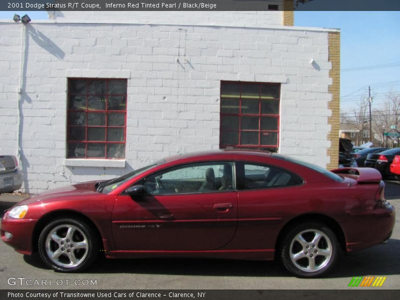 Inferno Red Tinted Pearl / Black/Beige 2001 Dodge Stratus R/T Coupe