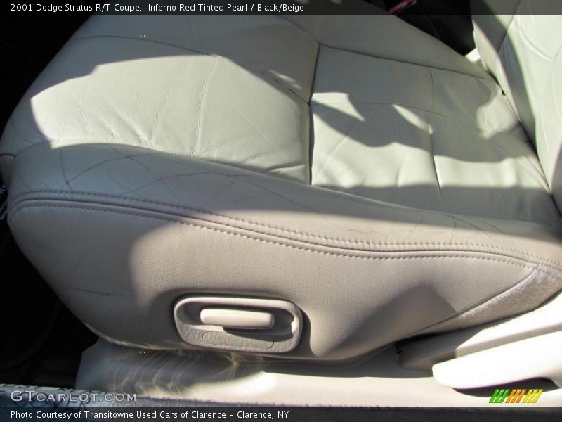 Inferno Red Tinted Pearl / Black/Beige 2001 Dodge Stratus R/T Coupe