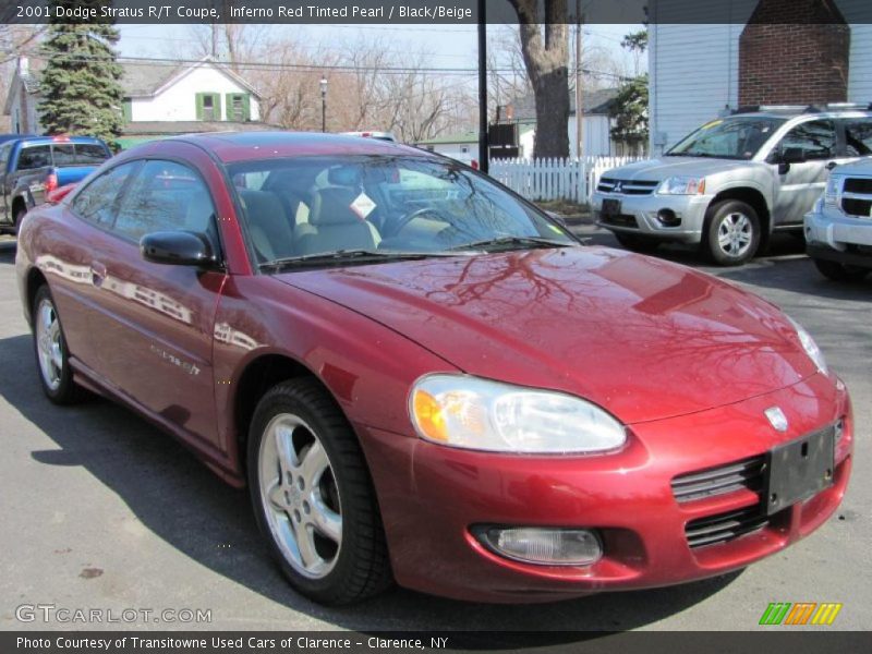 Inferno Red Tinted Pearl / Black/Beige 2001 Dodge Stratus R/T Coupe