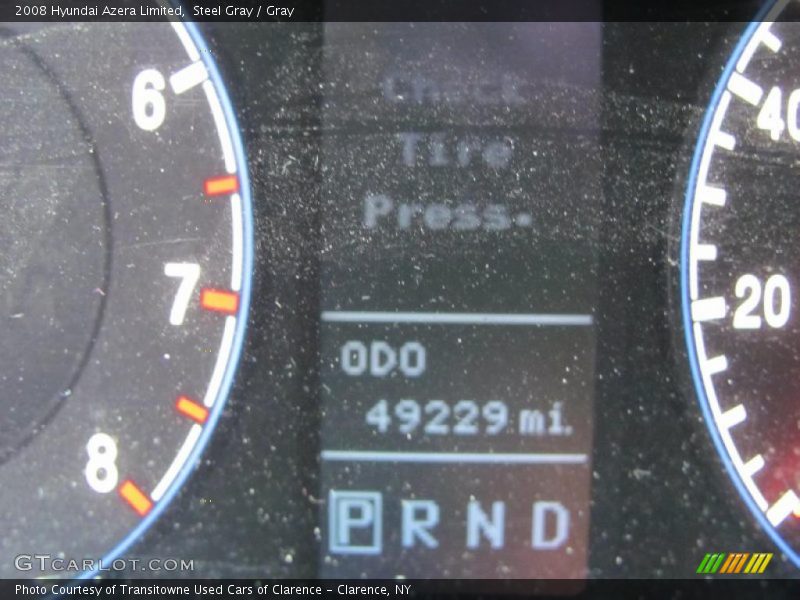 Steel Gray / Gray 2008 Hyundai Azera Limited