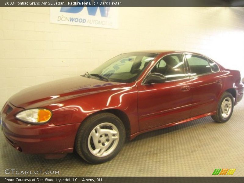 Redfire Metallic / Dark Pewter 2003 Pontiac Grand Am SE Sedan