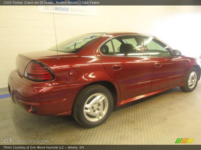 Redfire Metallic / Dark Pewter 2003 Pontiac Grand Am SE Sedan