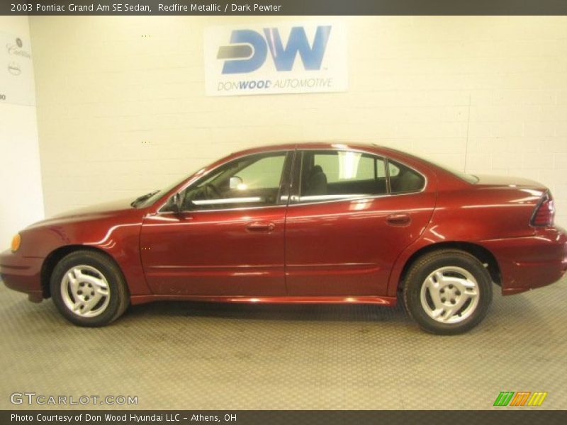 Redfire Metallic / Dark Pewter 2003 Pontiac Grand Am SE Sedan