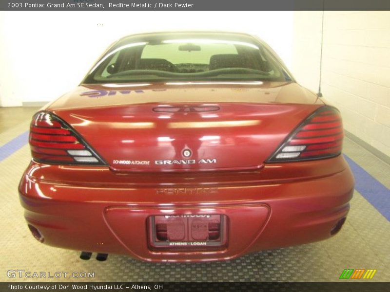 Redfire Metallic / Dark Pewter 2003 Pontiac Grand Am SE Sedan