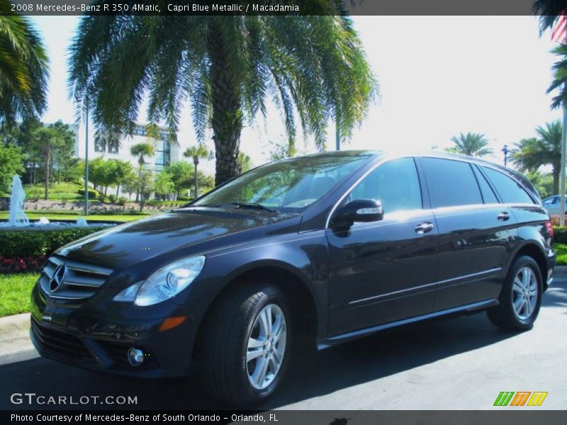 Capri Blue Metallic / Macadamia 2008 Mercedes-Benz R 350 4Matic