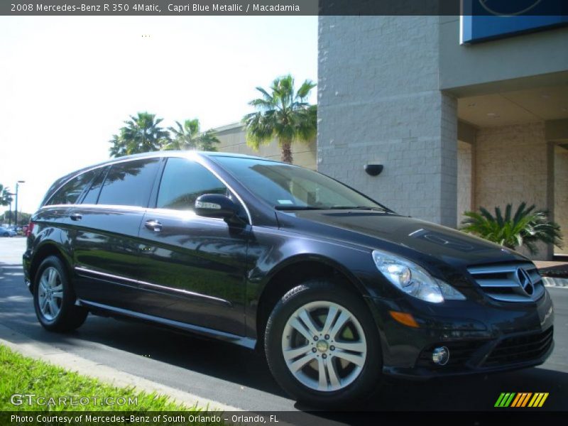 Capri Blue Metallic / Macadamia 2008 Mercedes-Benz R 350 4Matic