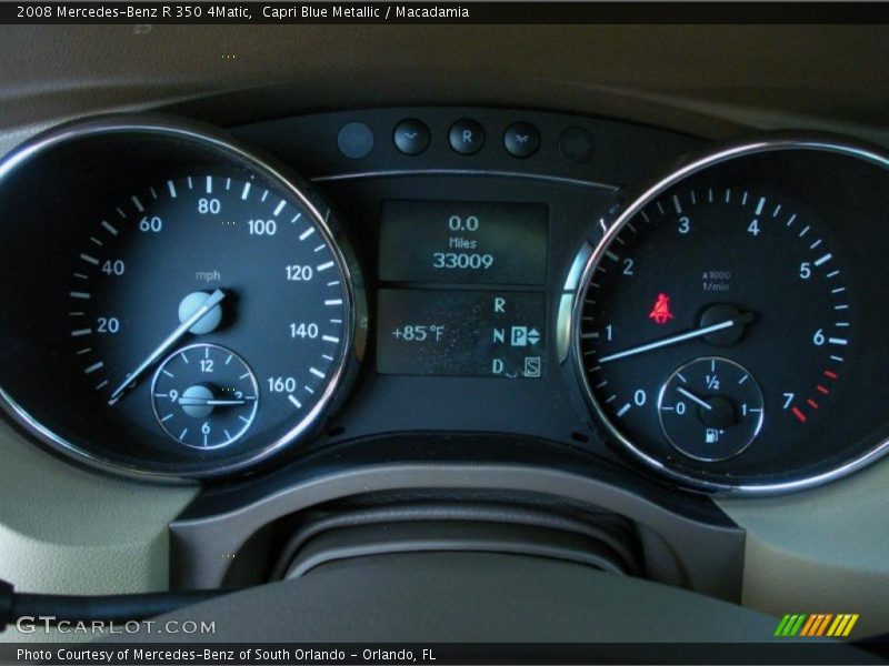 Capri Blue Metallic / Macadamia 2008 Mercedes-Benz R 350 4Matic