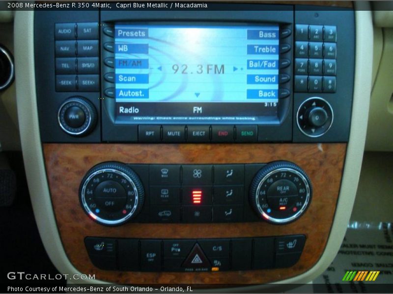Capri Blue Metallic / Macadamia 2008 Mercedes-Benz R 350 4Matic