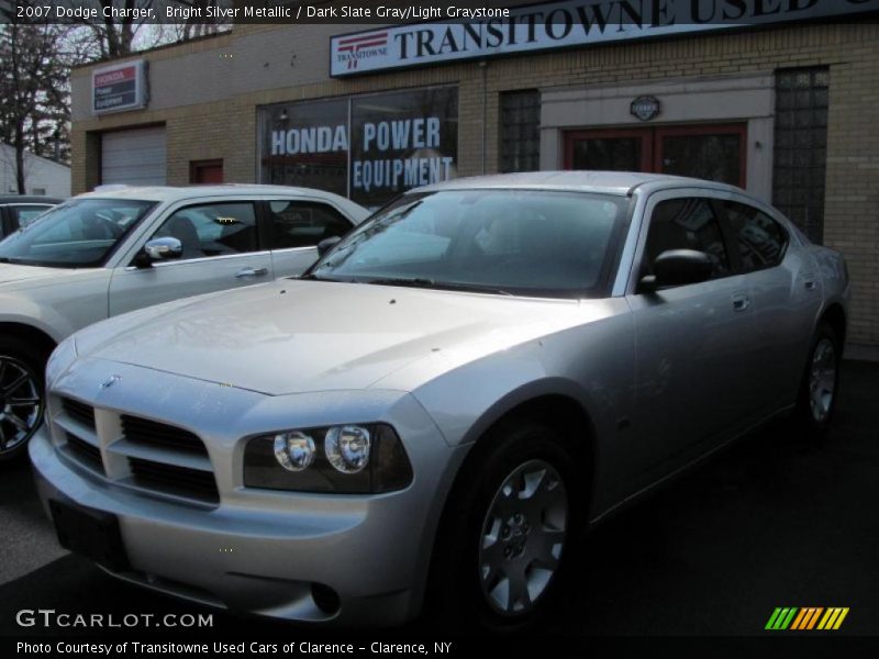 Bright Silver Metallic / Dark Slate Gray/Light Graystone 2007 Dodge Charger