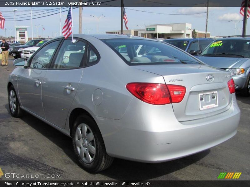 Quicksilver / Gray 2009 Hyundai Elantra GLS Sedan