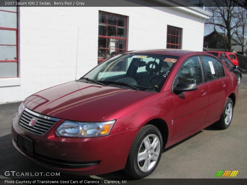 Berry Red / Gray 2007 Saturn ION 2 Sedan