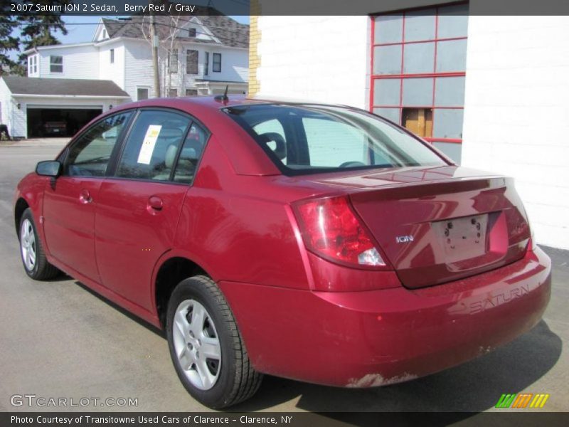Berry Red / Gray 2007 Saturn ION 2 Sedan