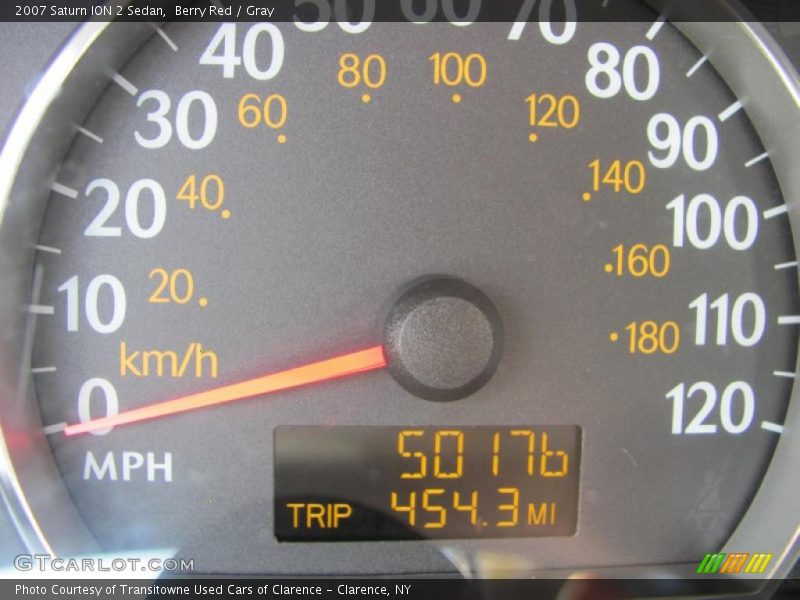 Berry Red / Gray 2007 Saturn ION 2 Sedan