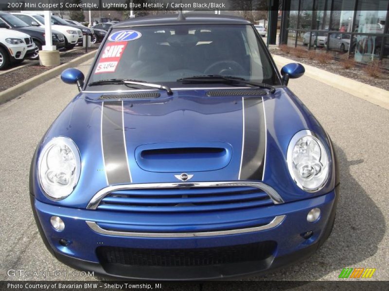 Lightning Blue Metallic / Carbon Black/Black 2007 Mini Cooper S Convertible