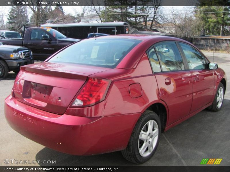 Berry Red / Gray 2007 Saturn ION 2 Sedan