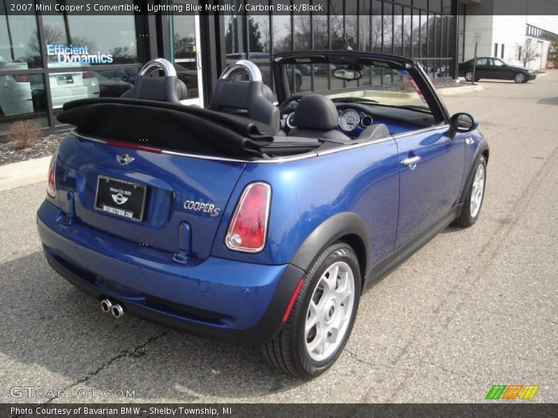 Lightning Blue Metallic / Carbon Black/Black 2007 Mini Cooper S Convertible