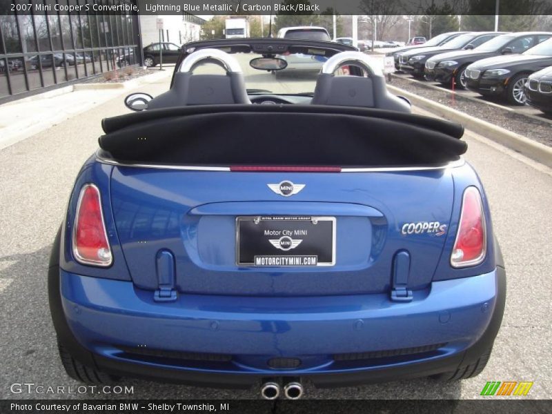 Lightning Blue Metallic / Carbon Black/Black 2007 Mini Cooper S Convertible