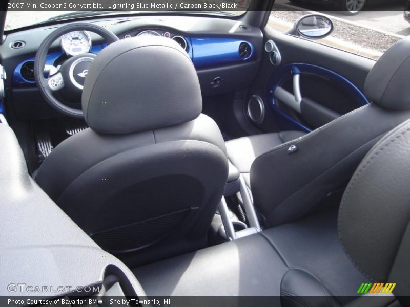 Lightning Blue Metallic / Carbon Black/Black 2007 Mini Cooper S Convertible