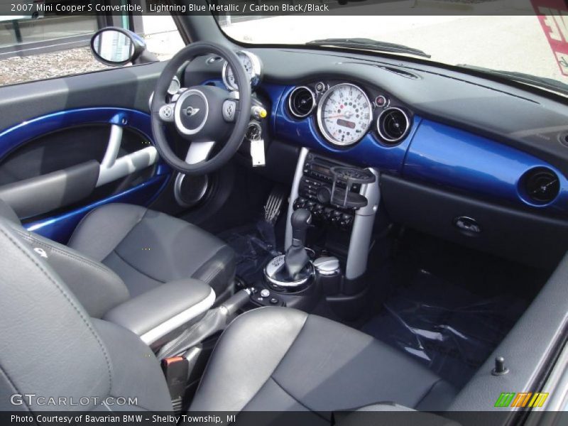Lightning Blue Metallic / Carbon Black/Black 2007 Mini Cooper S Convertible