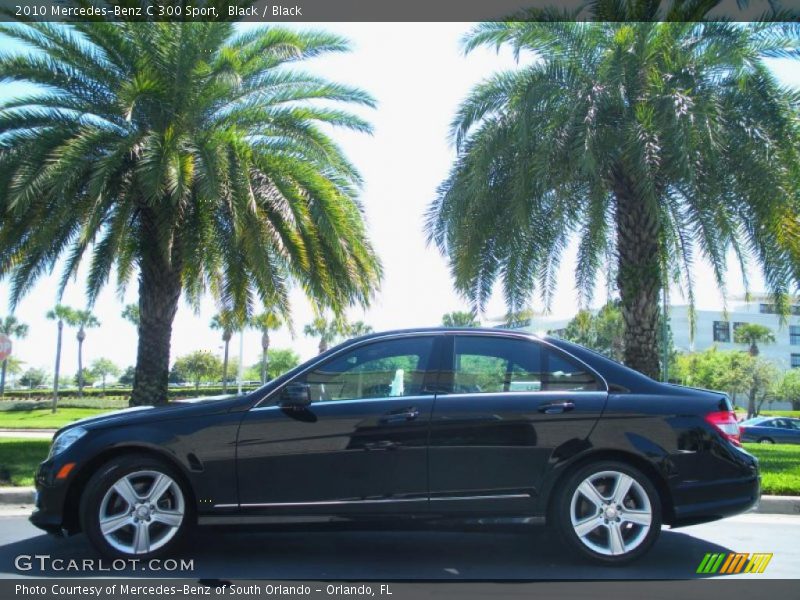 Black / Black 2010 Mercedes-Benz C 300 Sport