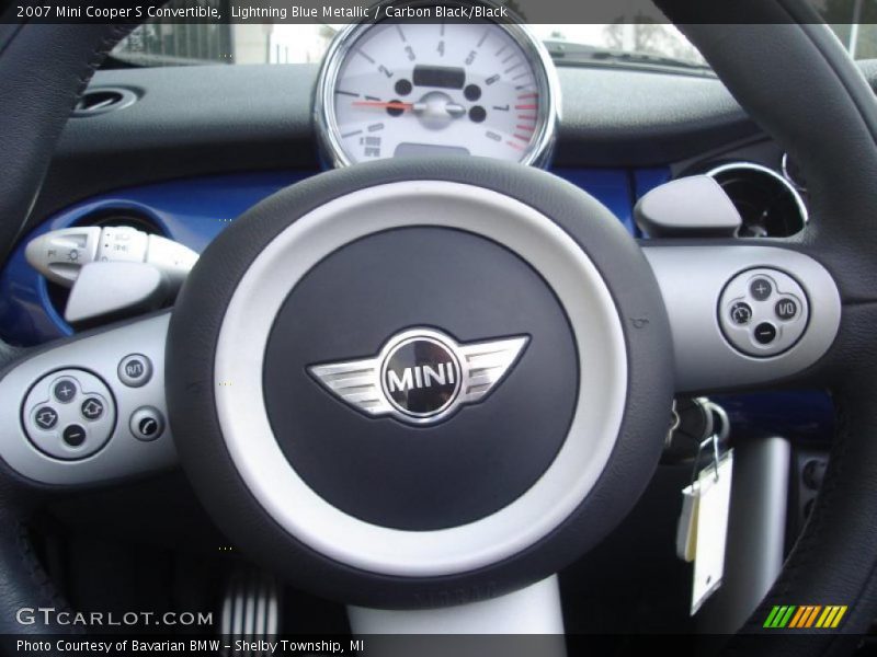 Lightning Blue Metallic / Carbon Black/Black 2007 Mini Cooper S Convertible