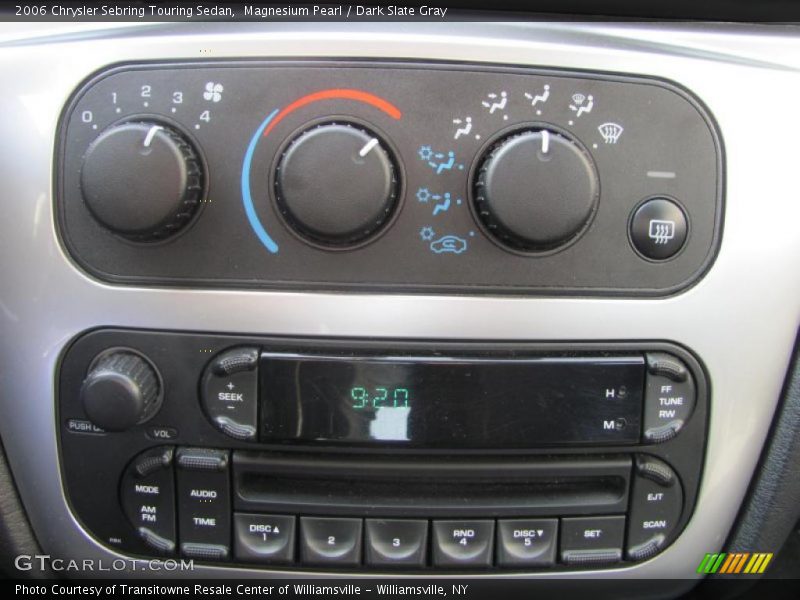 Controls of 2006 Sebring Touring Sedan