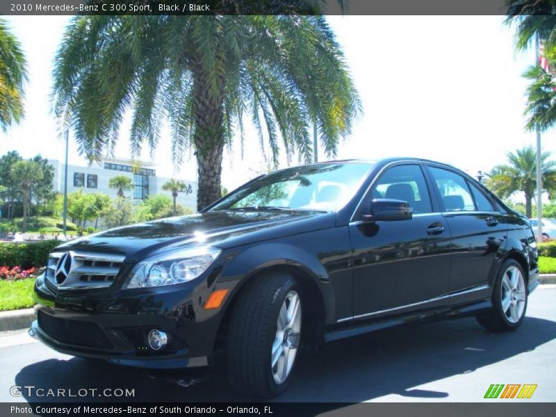 Black / Black 2010 Mercedes-Benz C 300 Sport