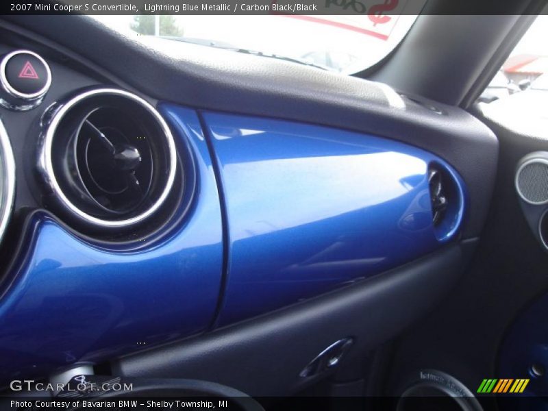 Lightning Blue Metallic / Carbon Black/Black 2007 Mini Cooper S Convertible