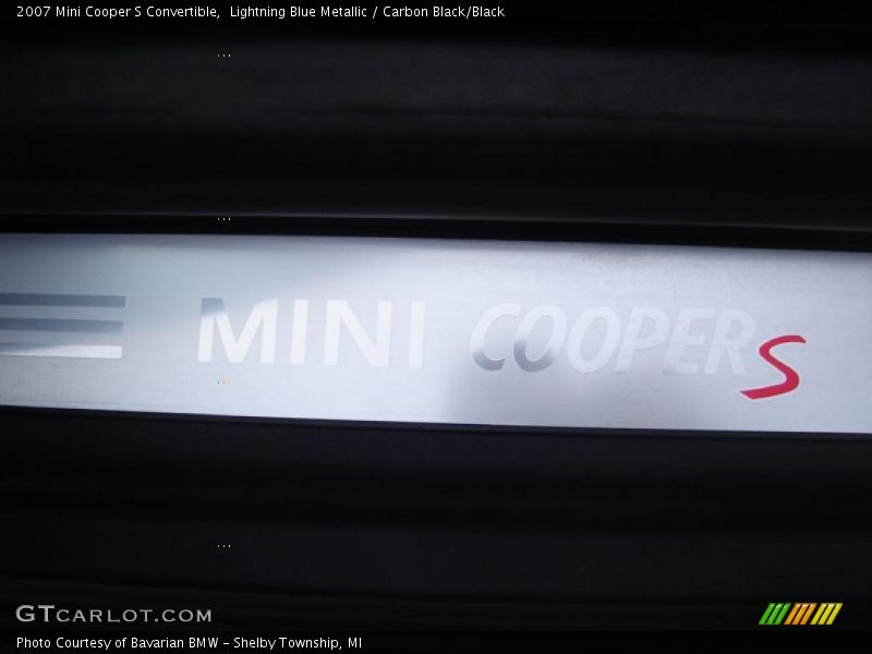 Lightning Blue Metallic / Carbon Black/Black 2007 Mini Cooper S Convertible