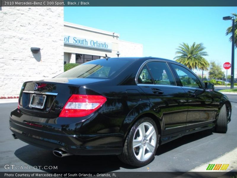 Black / Black 2010 Mercedes-Benz C 300 Sport