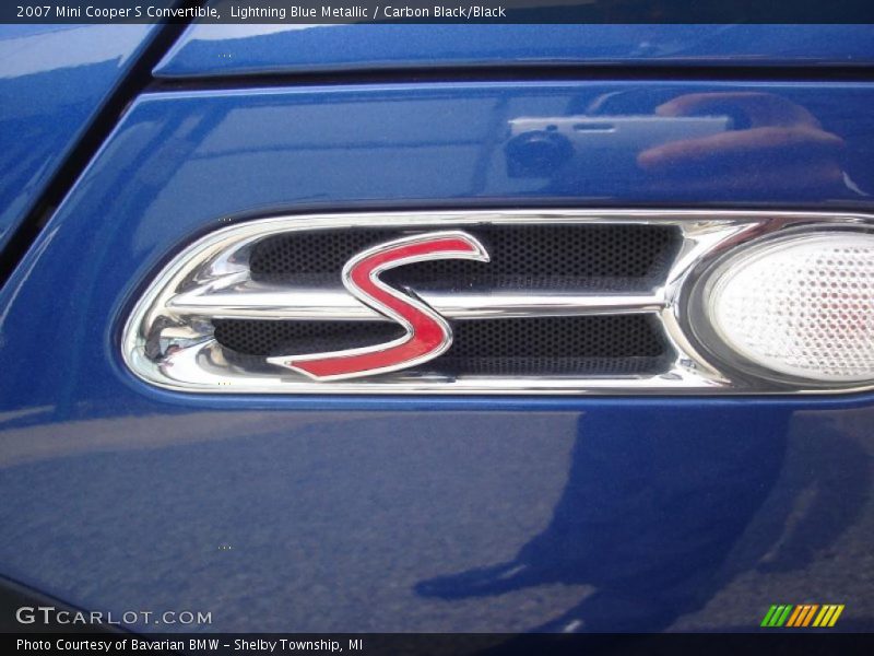 Lightning Blue Metallic / Carbon Black/Black 2007 Mini Cooper S Convertible