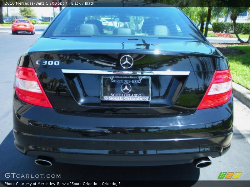 Black / Black 2010 Mercedes-Benz C 300 Sport