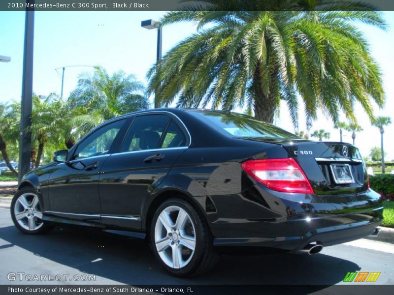 Black / Black 2010 Mercedes-Benz C 300 Sport