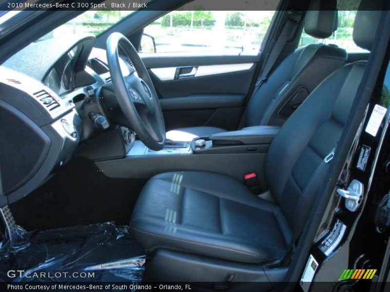 Black / Black 2010 Mercedes-Benz C 300 Sport