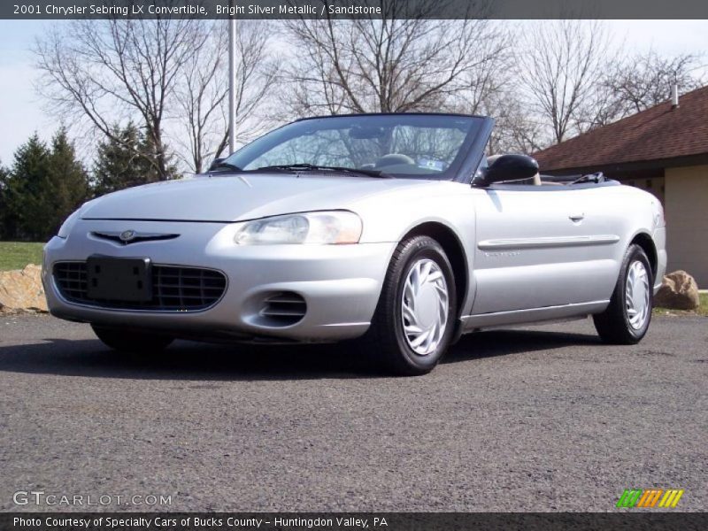 Bright Silver Metallic / Sandstone 2001 Chrysler Sebring LX Convertible