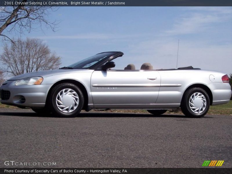 Bright Silver Metallic / Sandstone 2001 Chrysler Sebring LX Convertible