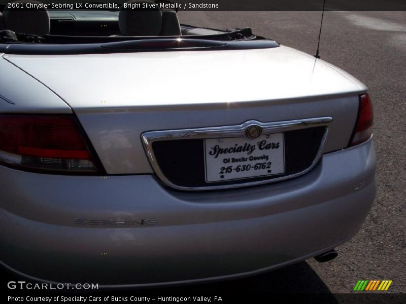 Bright Silver Metallic / Sandstone 2001 Chrysler Sebring LX Convertible