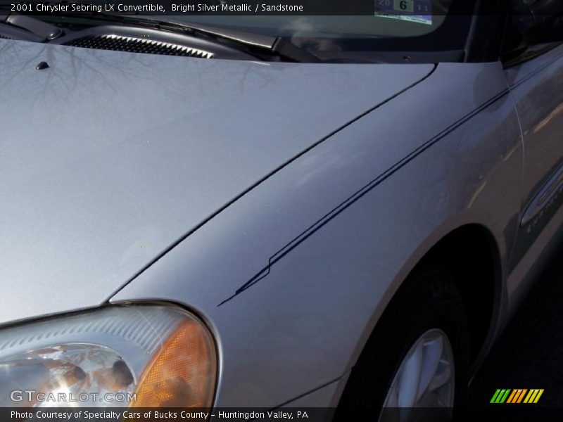 Bright Silver Metallic / Sandstone 2001 Chrysler Sebring LX Convertible
