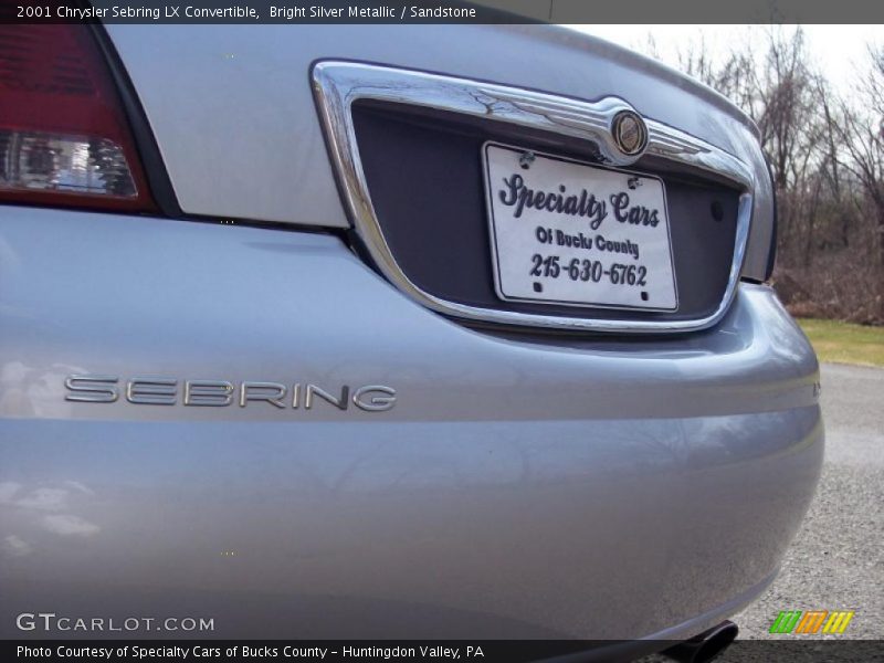 Bright Silver Metallic / Sandstone 2001 Chrysler Sebring LX Convertible
