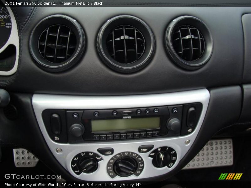 Controls of 2001 360 Spider F1