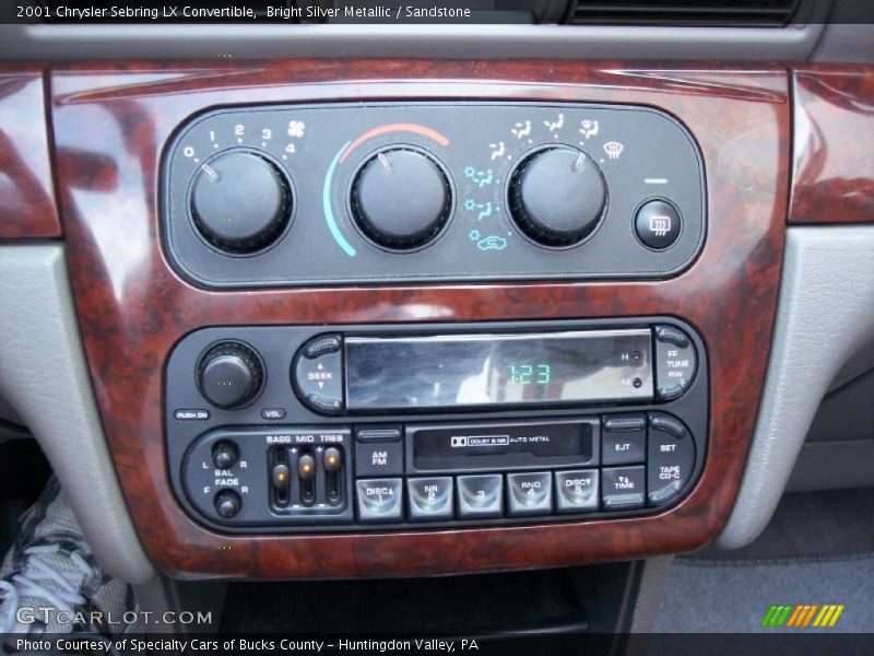 Controls of 2001 Sebring LX Convertible