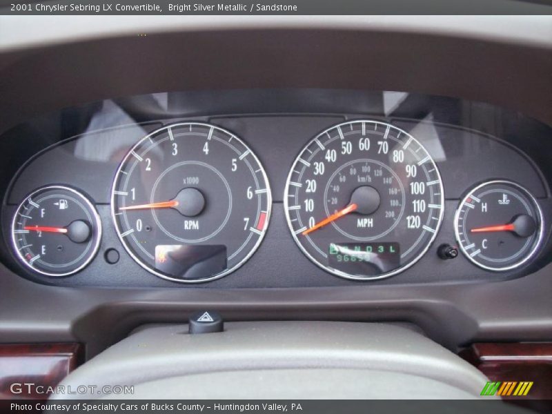  2001 Sebring LX Convertible LX Convertible Gauges
