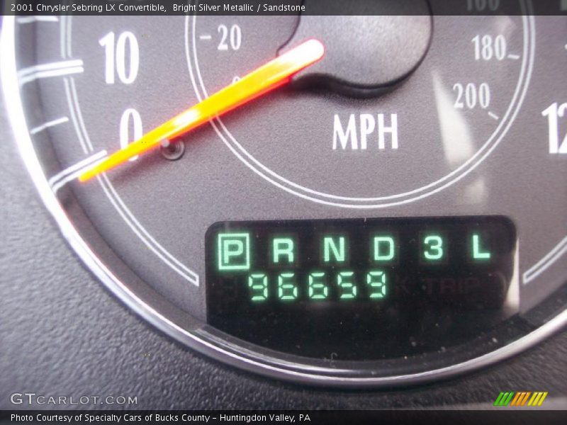 Bright Silver Metallic / Sandstone 2001 Chrysler Sebring LX Convertible